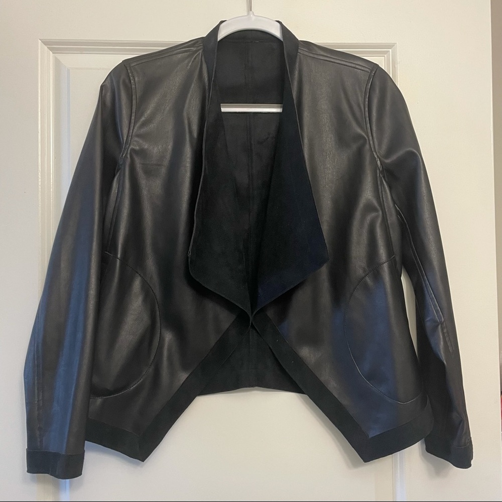 BB Dakota Black Faux Leather Jacket